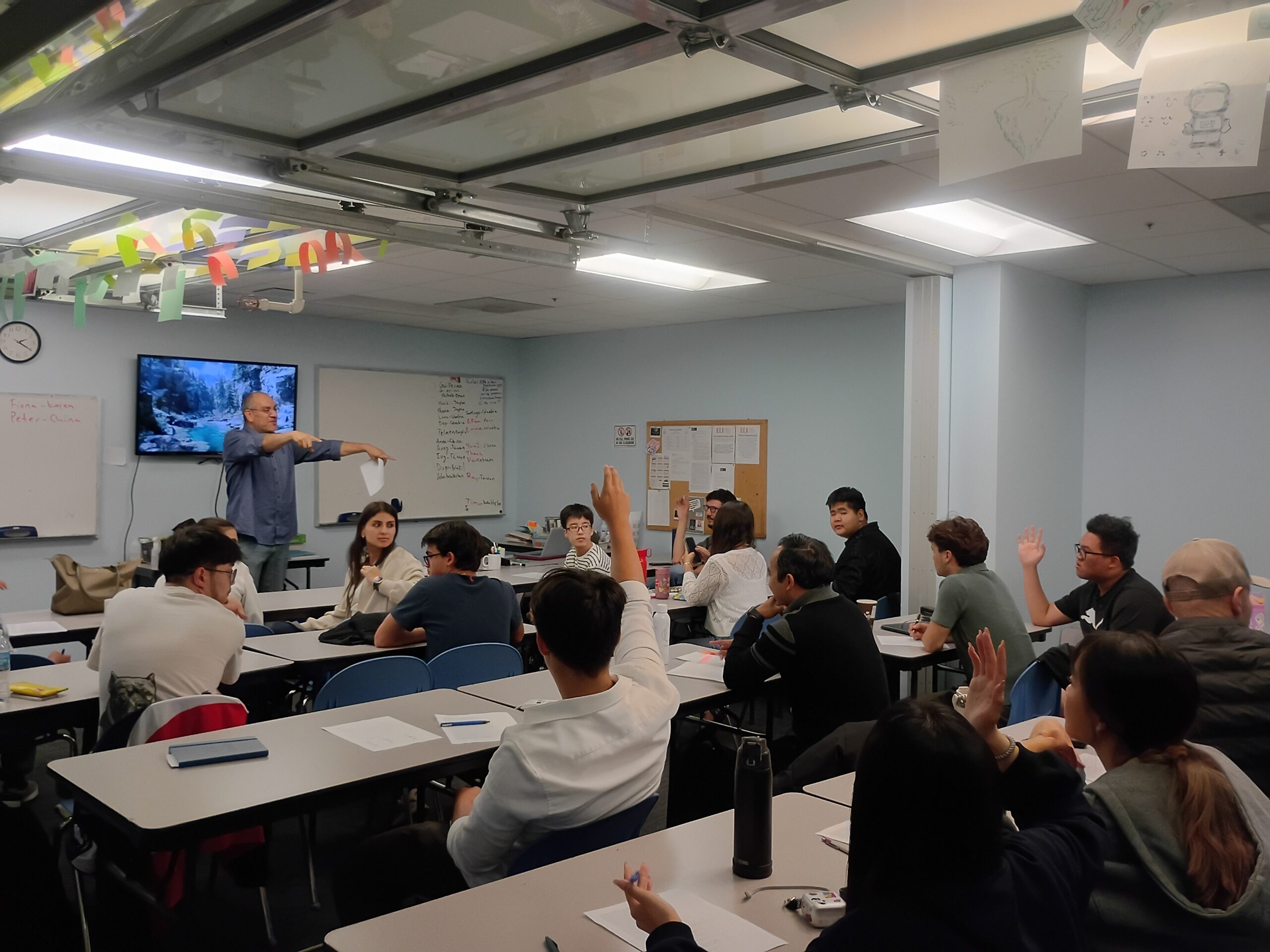 語学学校でのクラスの様子